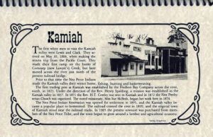 Kamiah Cookbook Back